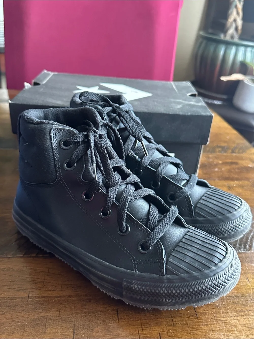 Converse Kids Black High-Top Sneakers